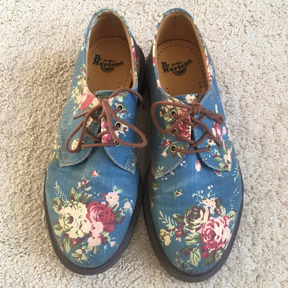 Dr Martens floral Oxford shoes size 37